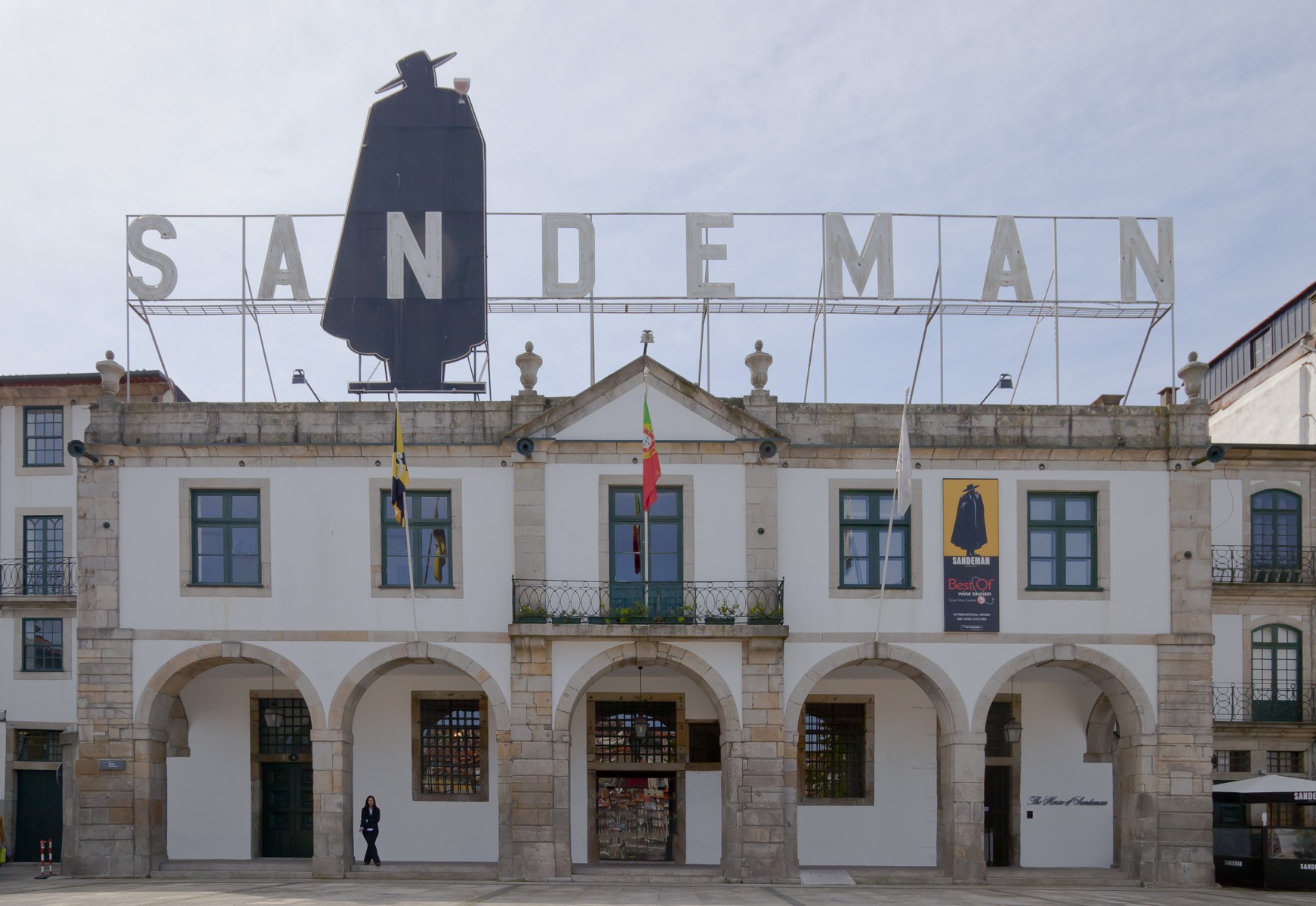 Sandeman wine lodge in Vila Nova de Gaia, Porto