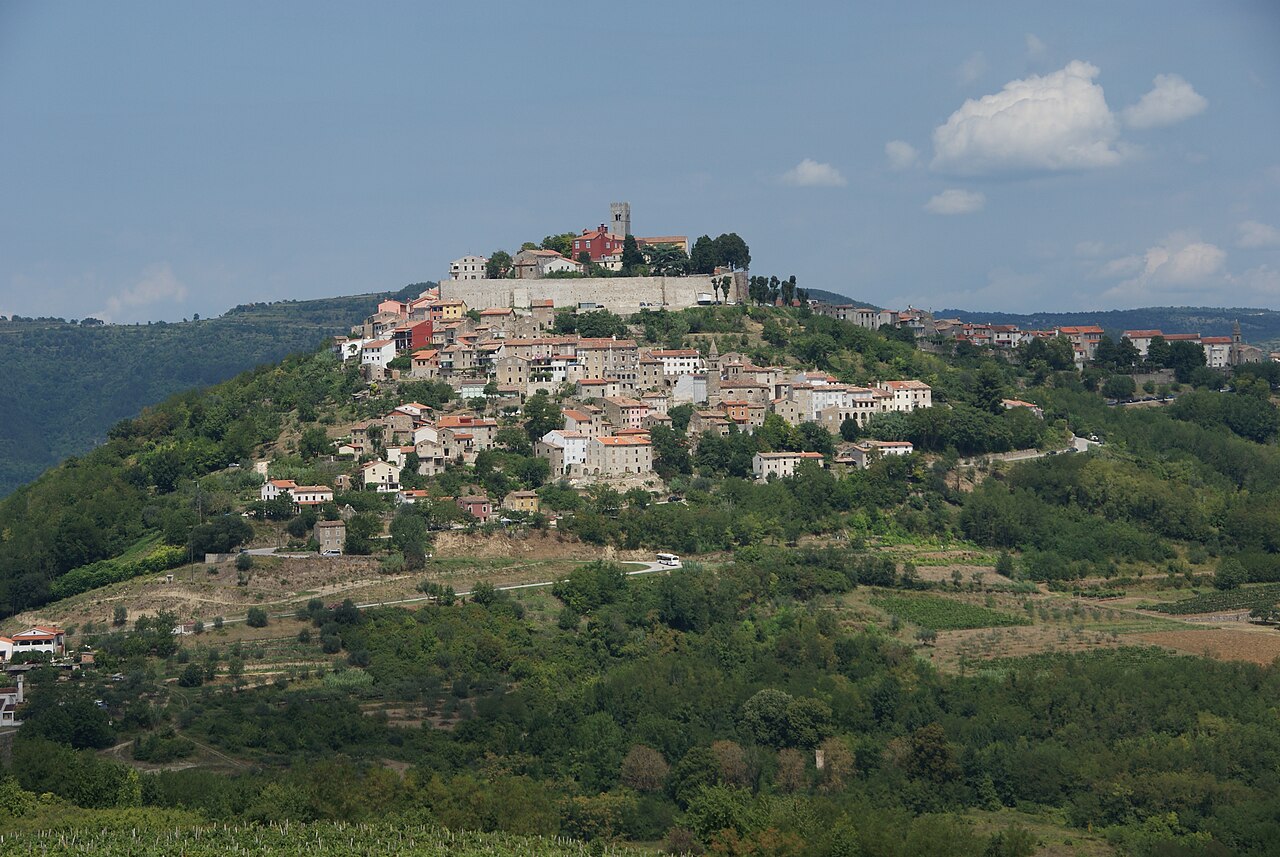 Hilltop town of Motovun in Istria