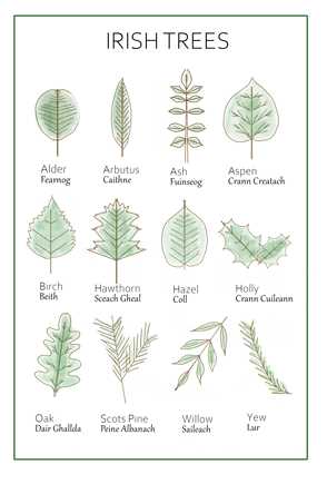 green-irish-trees-poster